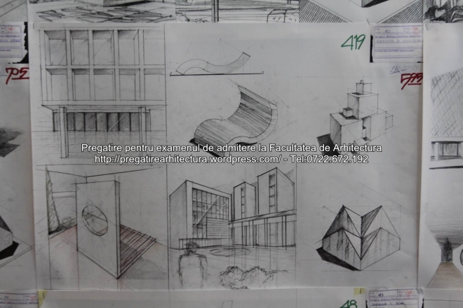 Planse examen de admitere - Facultatea de arhitectura UAUIM - Septembrie 2015 - 419