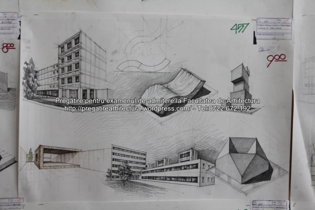 Planse examen de admitere - Facultatea de arhitectura UAUIM - Septembrie 2015 - 457