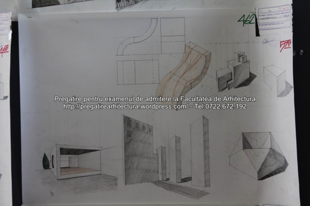 Planse examen de admitere - Facultatea de arhitectura UAUIM - Septembrie 2015 - 462