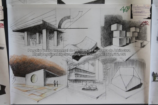 Planse examen de admitere - Facultatea de arhitectura UAUIM - Septembrie 2015 - 465