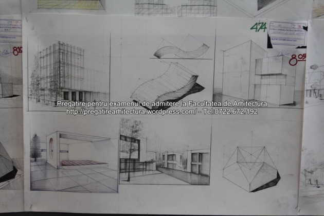 Planse examen de admitere - Facultatea de arhitectura UAUIM - Septembrie 2015 - 474
