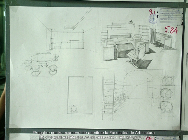 009 - Planse examen admitere Arhitectura de Interior - UAUIM 2016