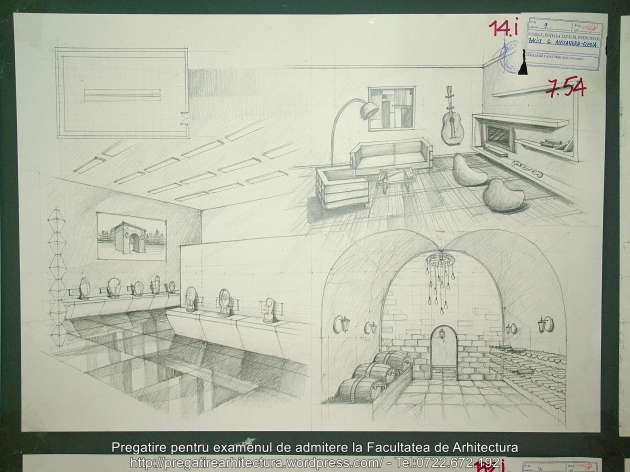 014 - Planse examen admitere Arhitectura de Interior - UAUIM 2016