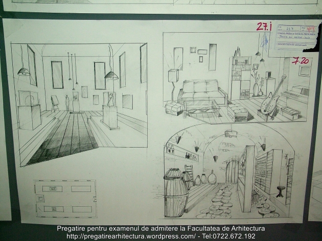 027 - Planse examen admitere Arhitectura de Interior - UAUIM 2016
