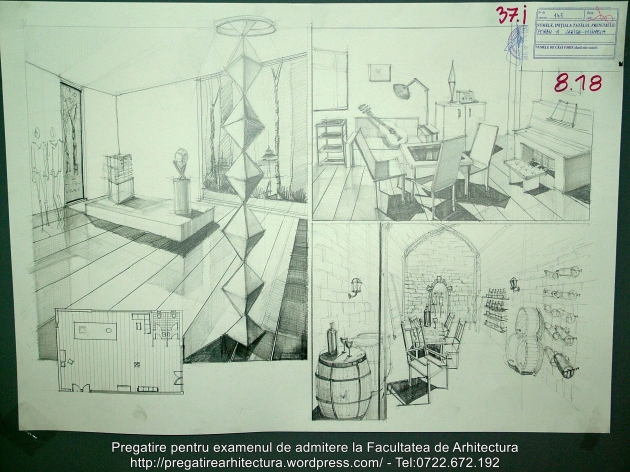 037 - Planse examen admitere Arhitectura de Interior - UAUIM 2016