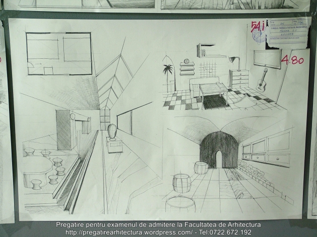 054 - Planse examen admitere Arhitectura de Interior - UAUIM 2016
