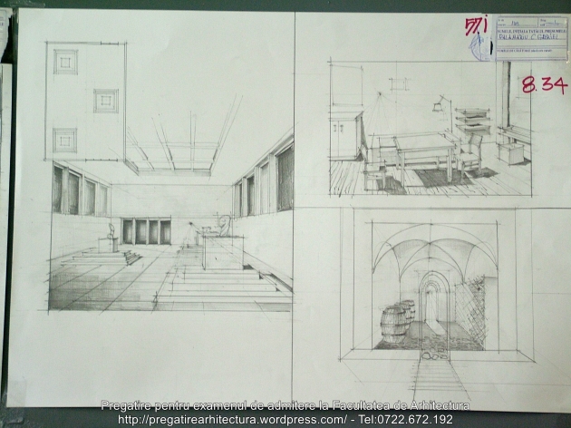 057 - Planse examen admitere Arhitectura de Interior - UAUIM 2016