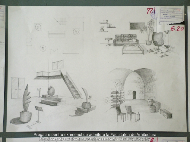 077 - Planse examen admitere Arhitectura de Interior - UAUIM 2016