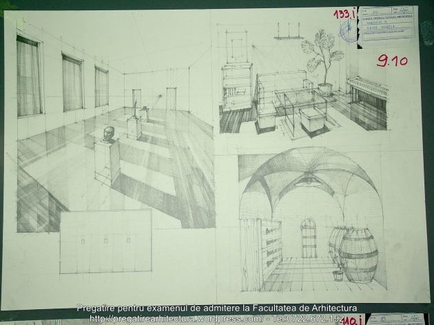 133 - Planse examen admitere Arhitectura de Interior - UAUIM 2016