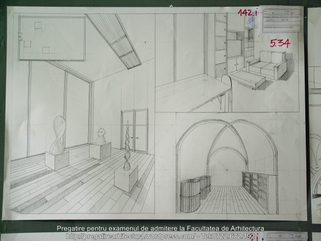 142 - Planse examen admitere Arhitectura de Interior - UAUIM 2016