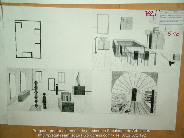 162 - Planse examen admitere Arhitectura de Interior - UAUIM 2016