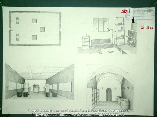 201 - Planse examen admitere Arhitectura de Interior - UAUIM 2016