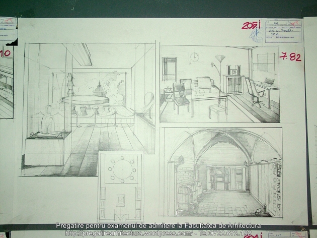 205 - Planse examen admitere Arhitectura de Interior - UAUIM 2016
