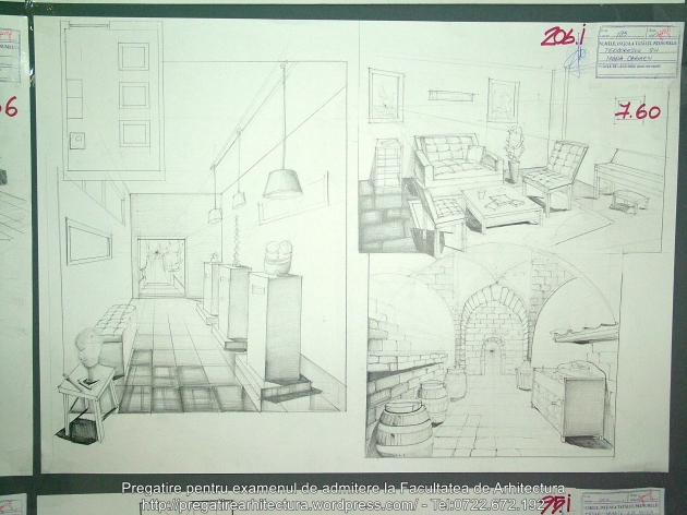 206 - Planse examen admitere Arhitectura de Interior - UAUIM 2016