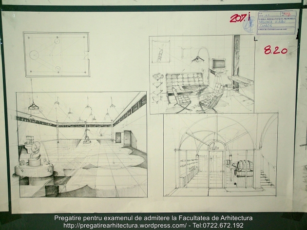207 - Planse examen admitere Arhitectura de Interior - UAUIM 2016