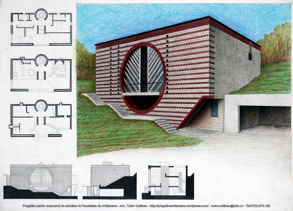 Curs de desen – Pregatire pentru examenul de admitere la Facultatea de Arhitectura - Bucuresti